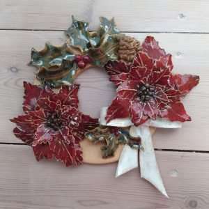 make a ceramic wreath